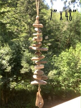 Driftwood Art, Large Driftwood Mobile , Driftwood Coastal Decor